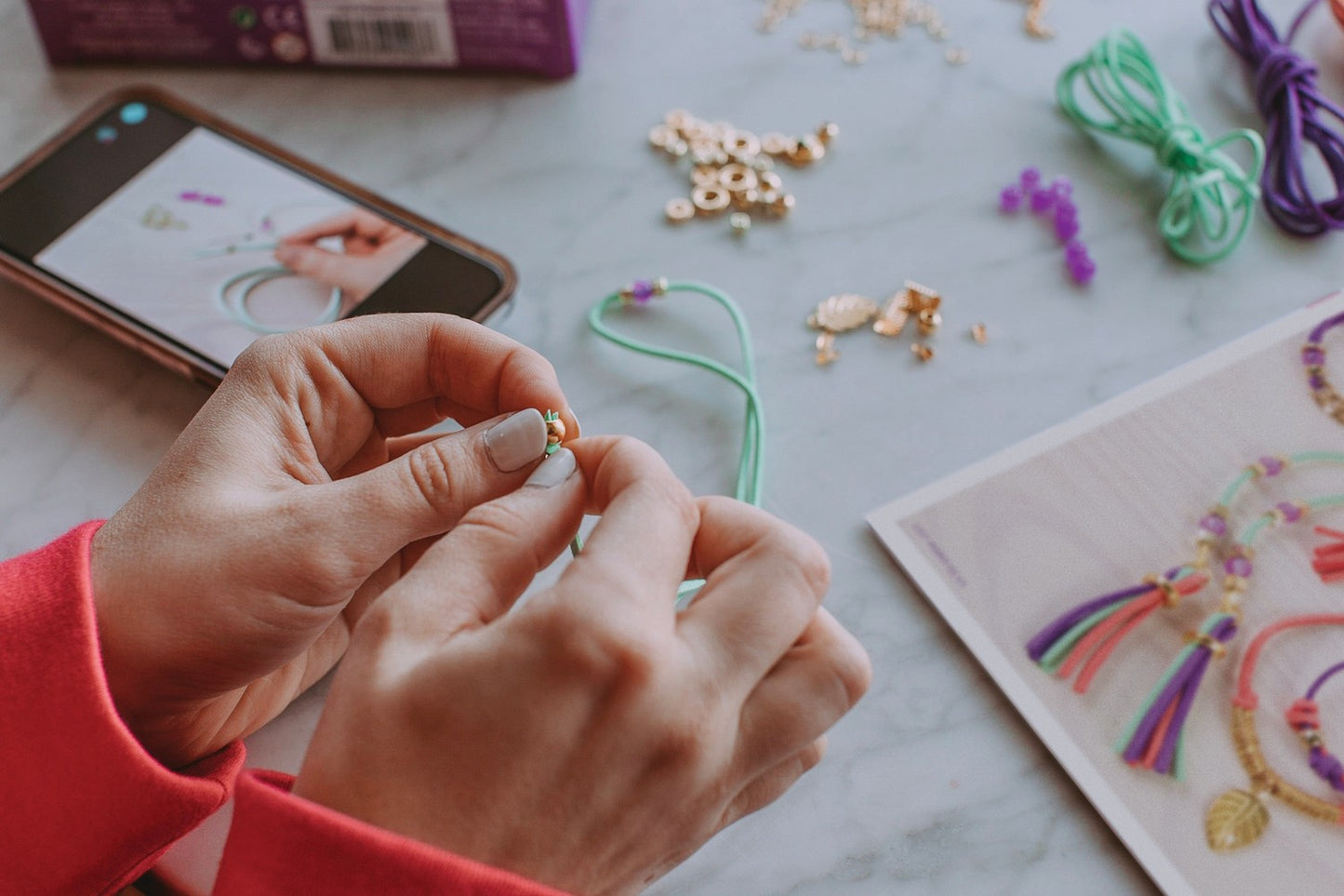 Make It Real Diy Jewelry Set Suede Bracelets