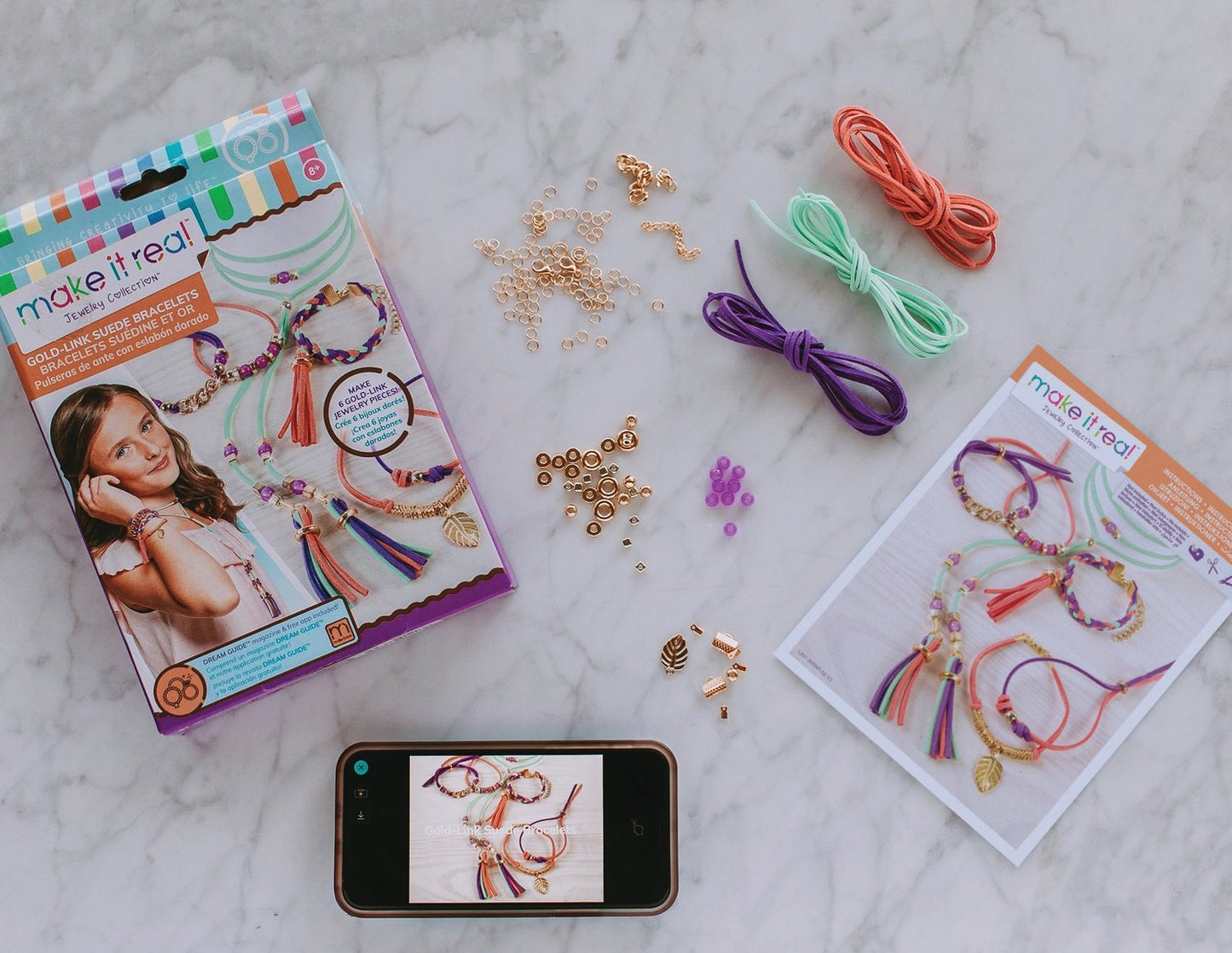 Make It Real Diy Jewelry Set Suede Bracelets