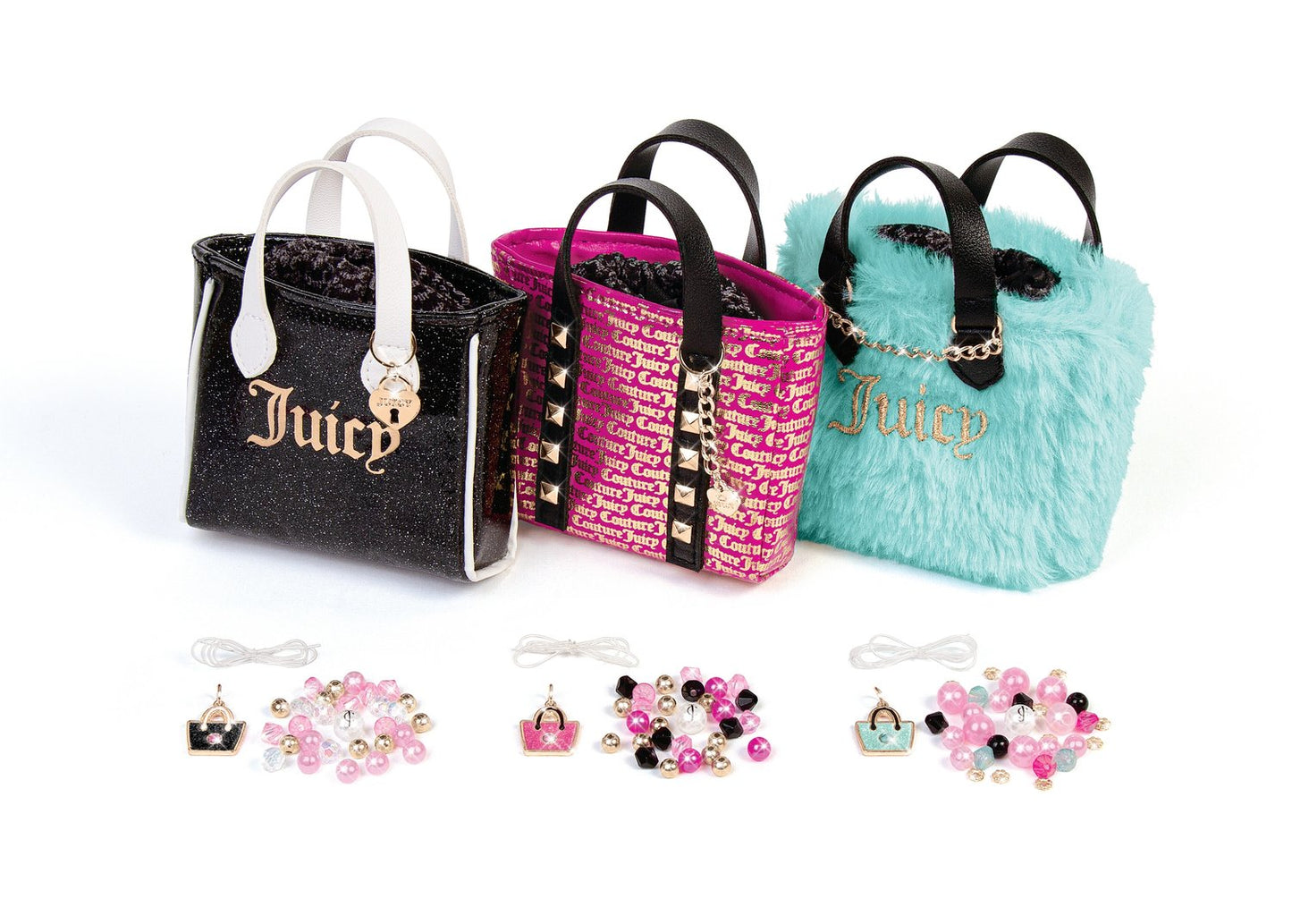 Make It Real Juicy Couture 3 Handbag And Bracelet Large Set