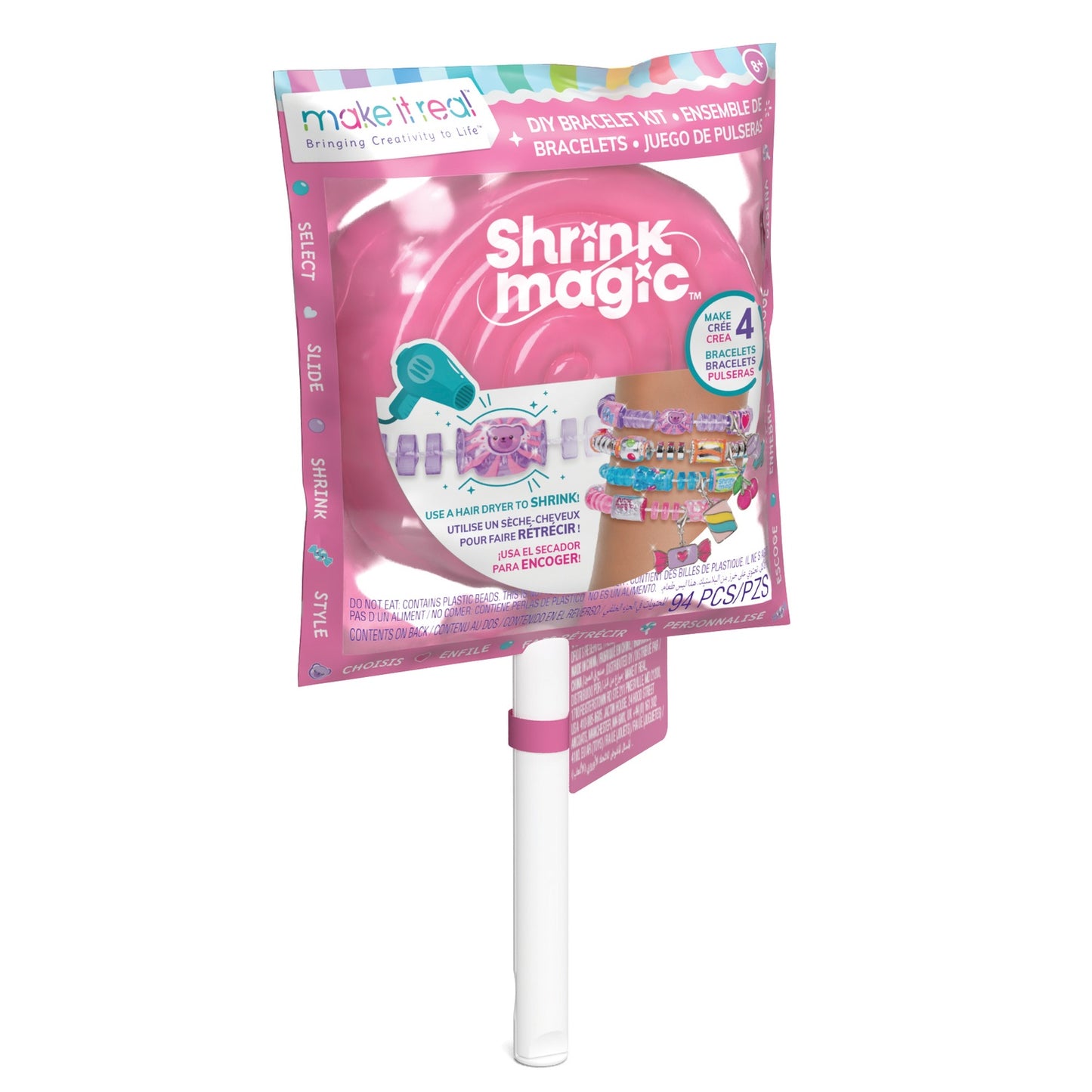 Make It Real Shrink Magic Lollipop Bracelet Kit