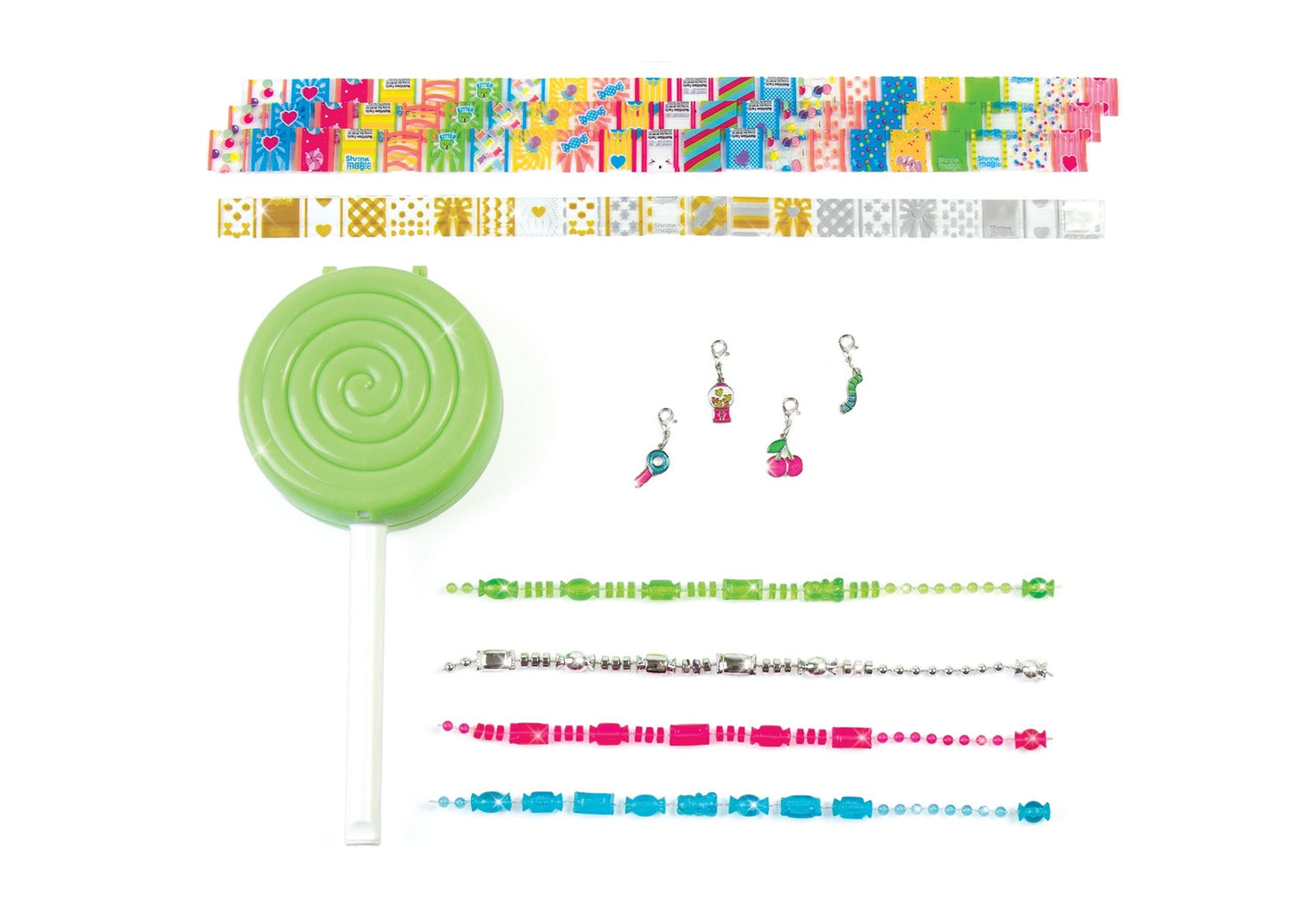 Make It Real Shrink Magic Lollipop Bracelet Kit