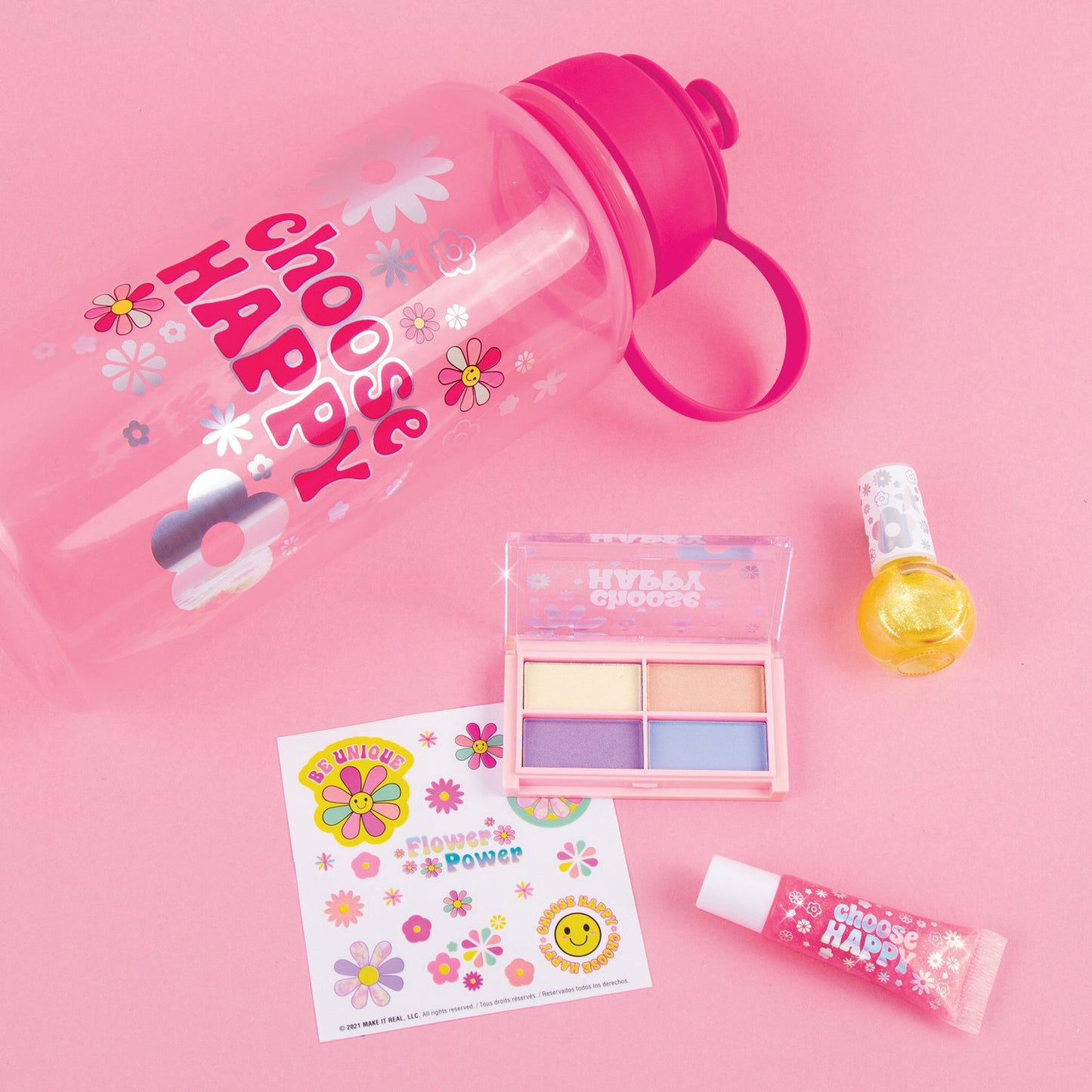 Make It Real Water Bottle With Cosmetics Set "A Taste Of Beauty"