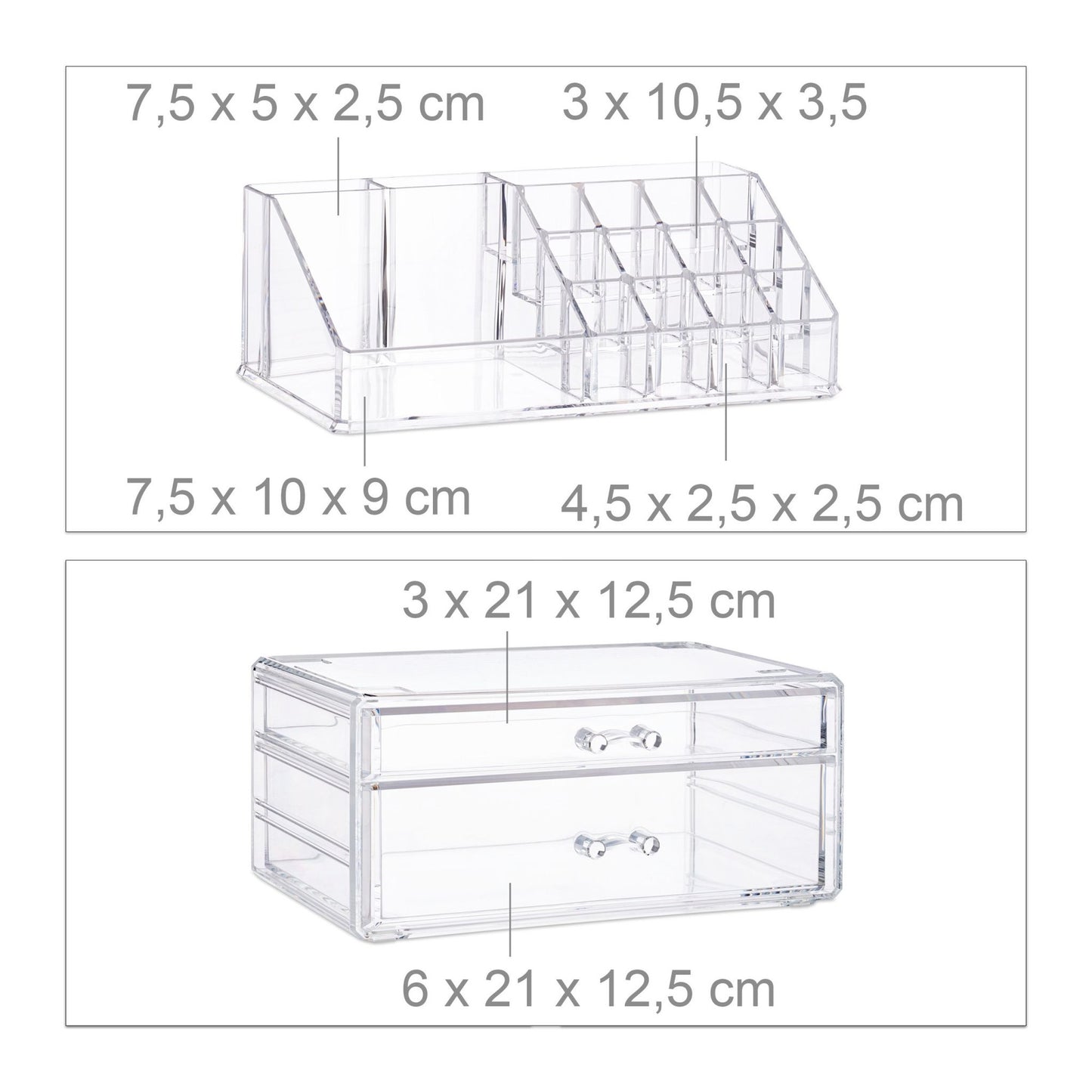Makeup Organiser with 2 Drawers