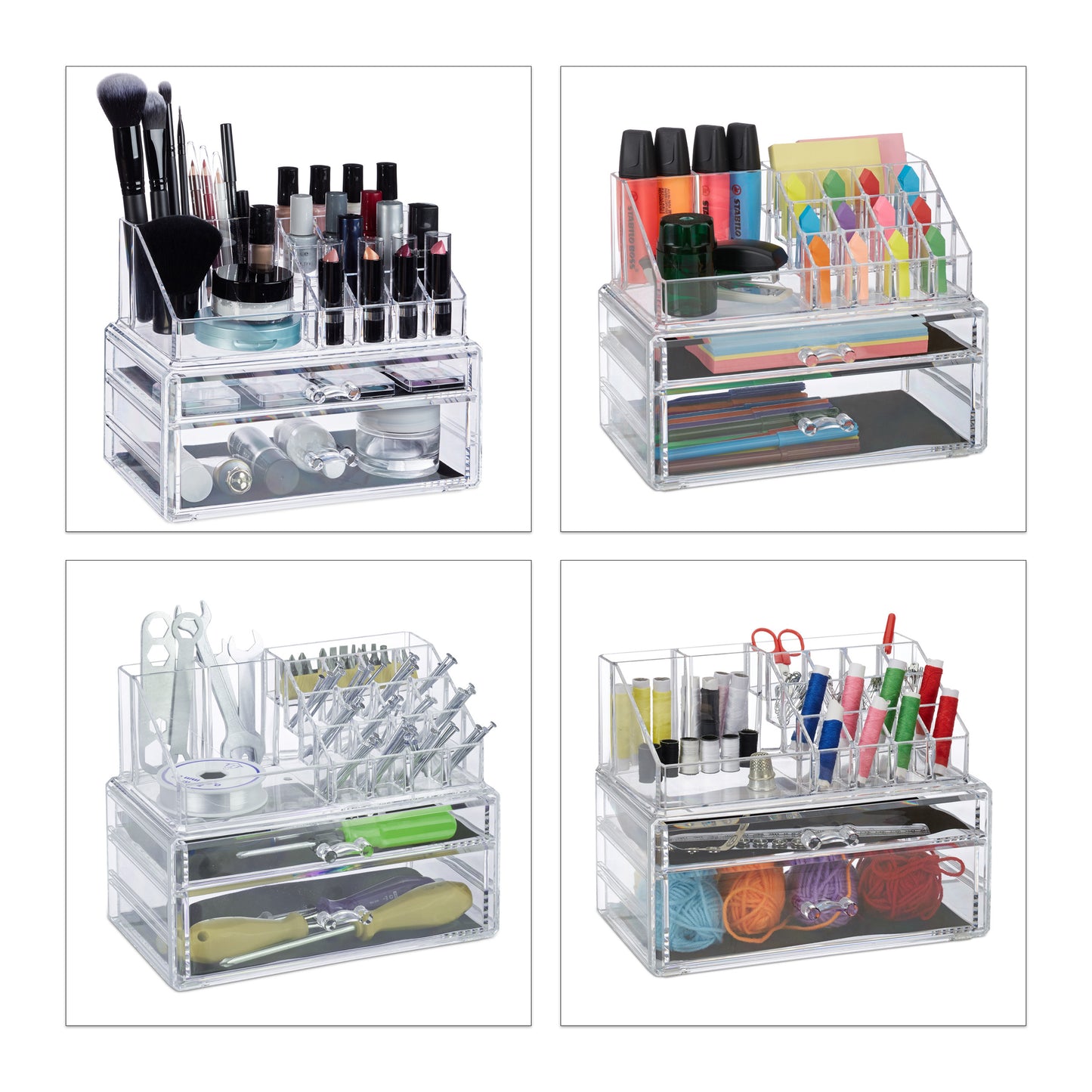 Makeup Organiser with 2 Drawers