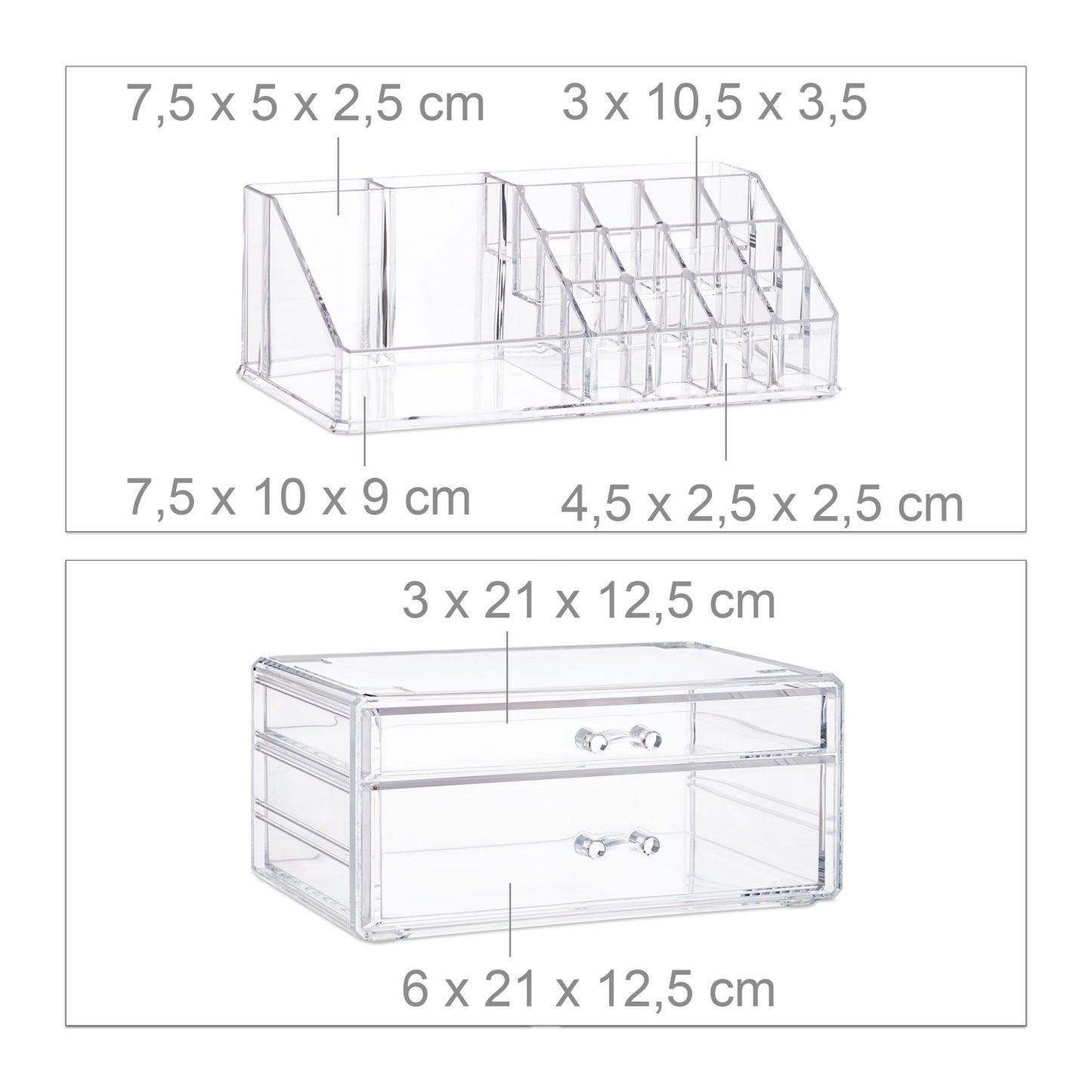 Makeup Organiser with 2 Drawers