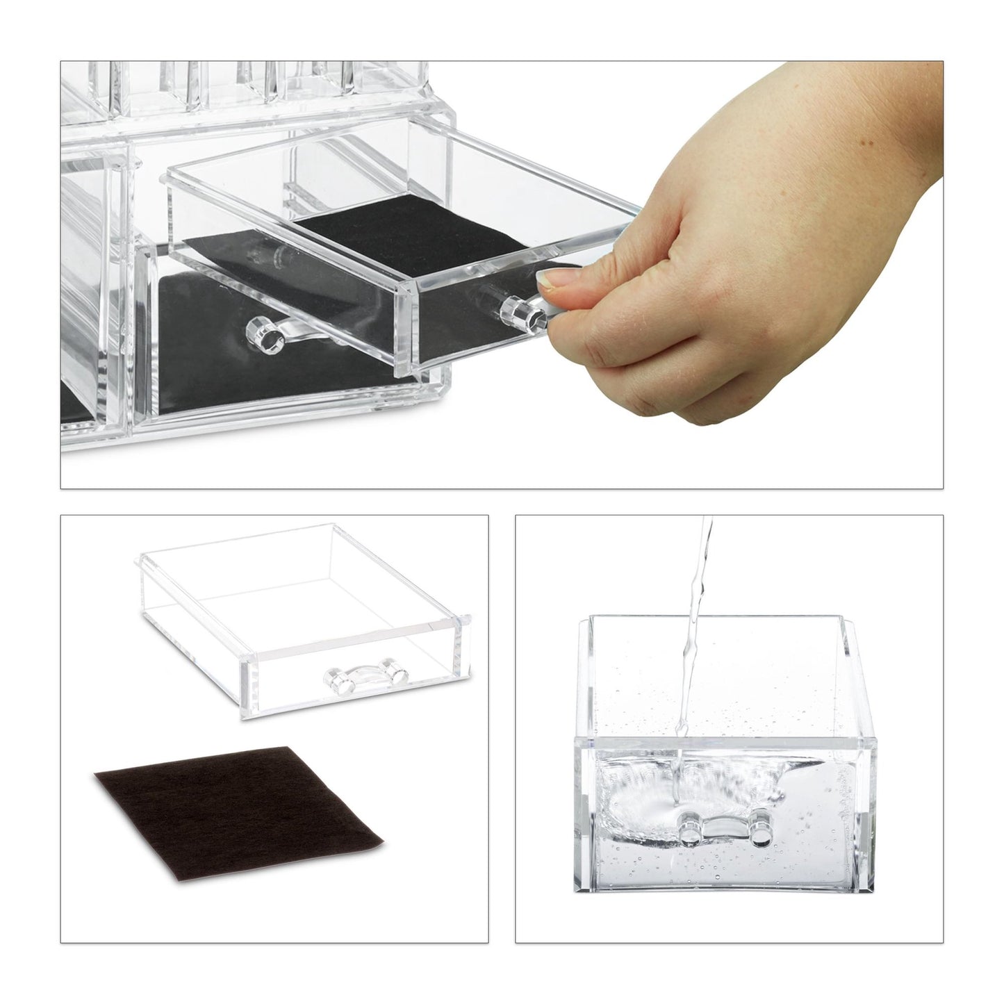 Make-up holder with 4 drawers