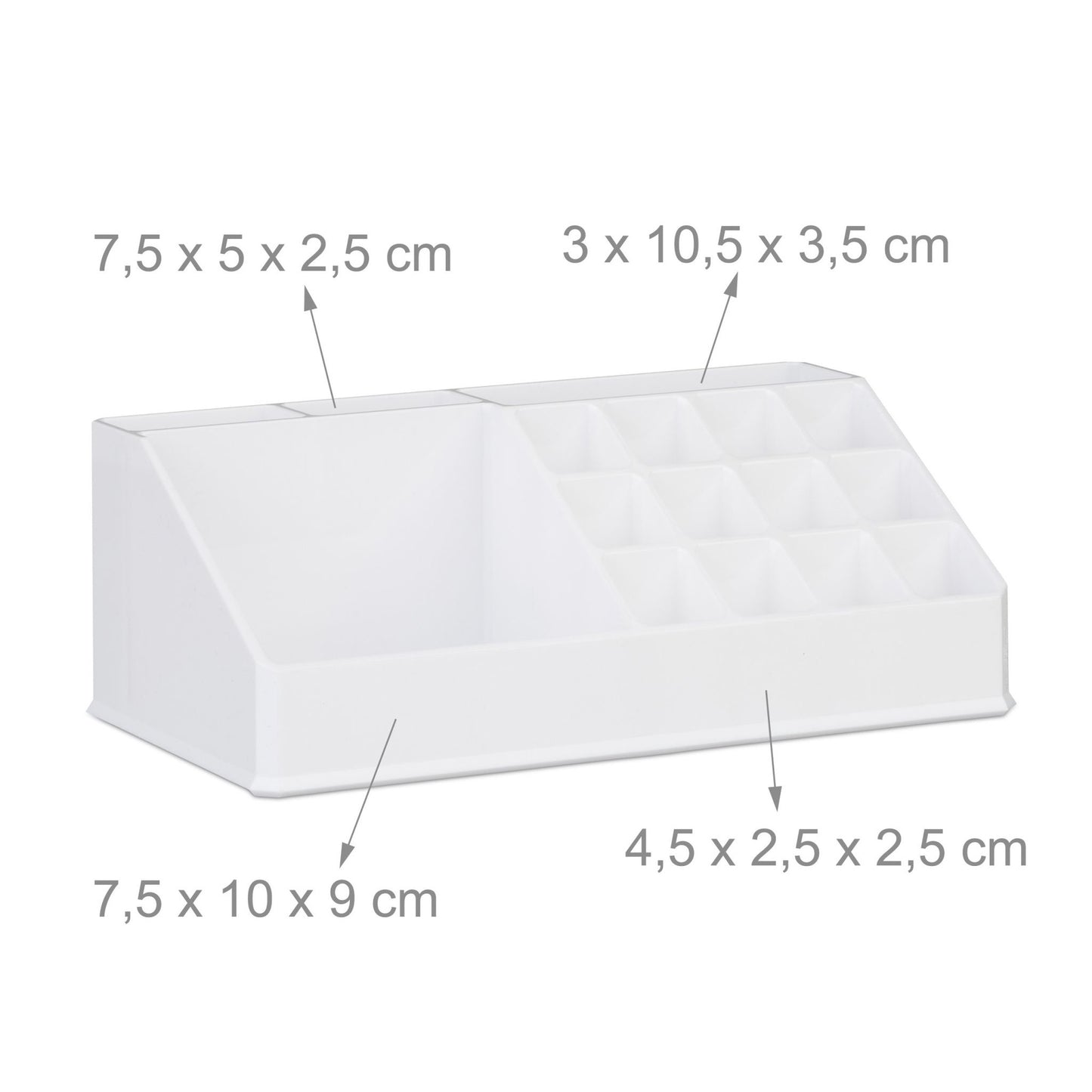 Make-up stand with eight drawers