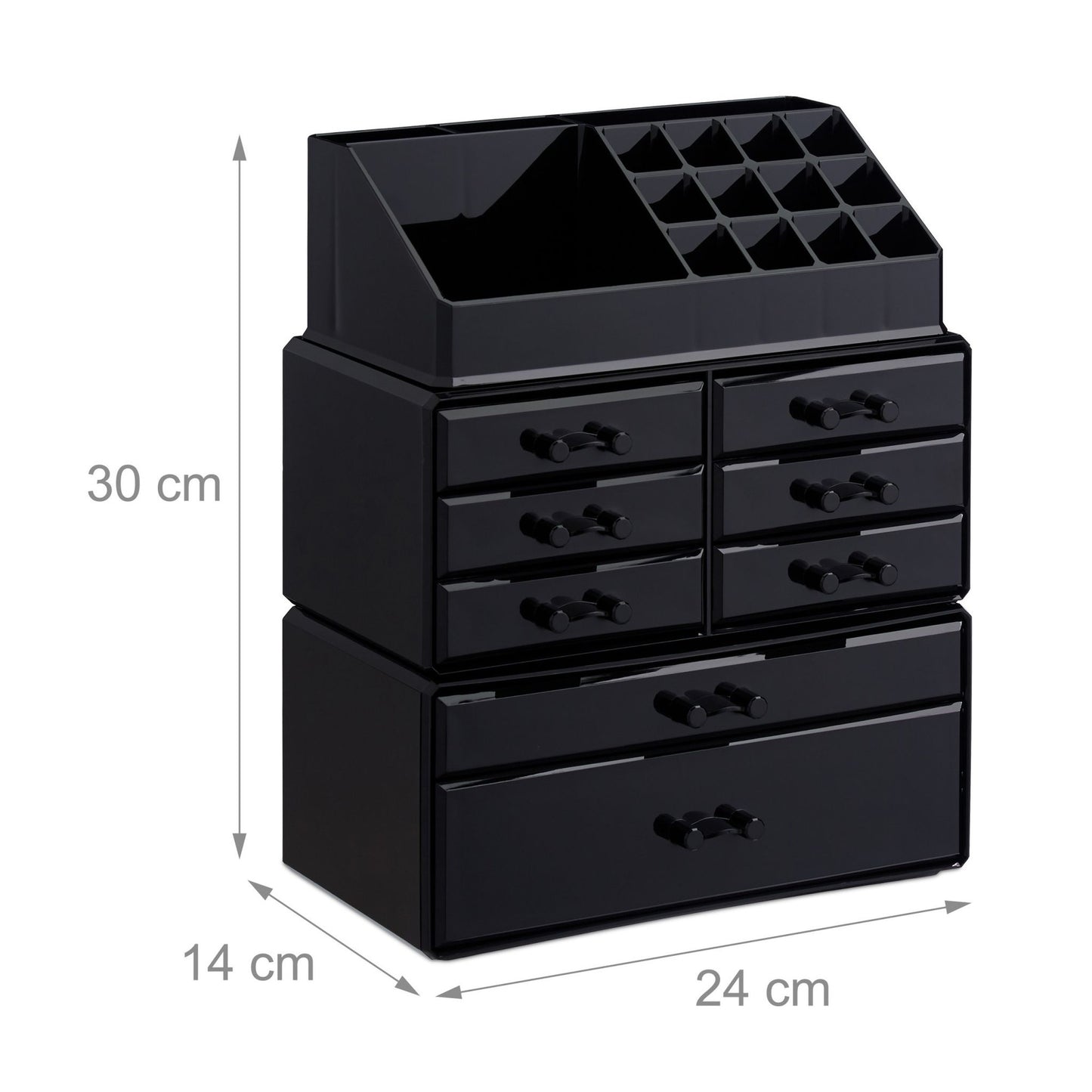 Make-up stand with eight drawers