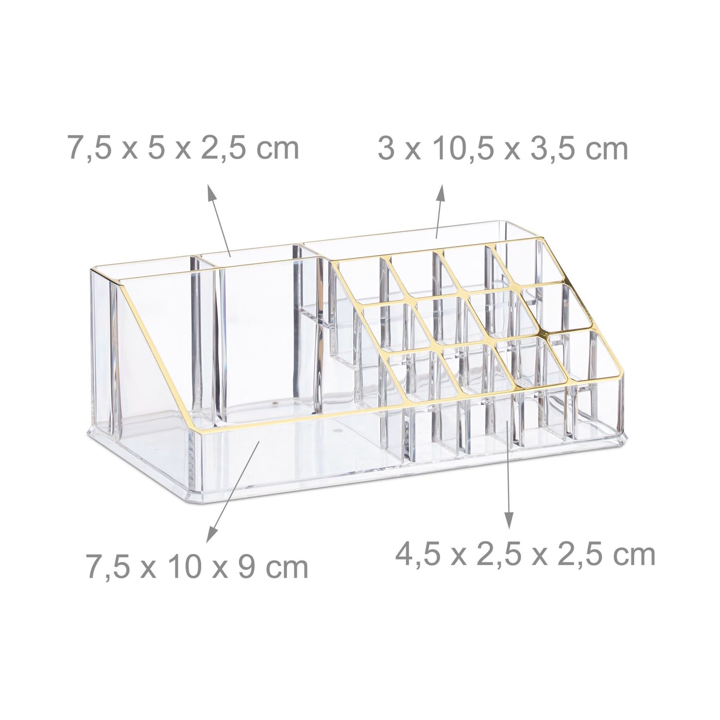 Make-up stand with eight drawers