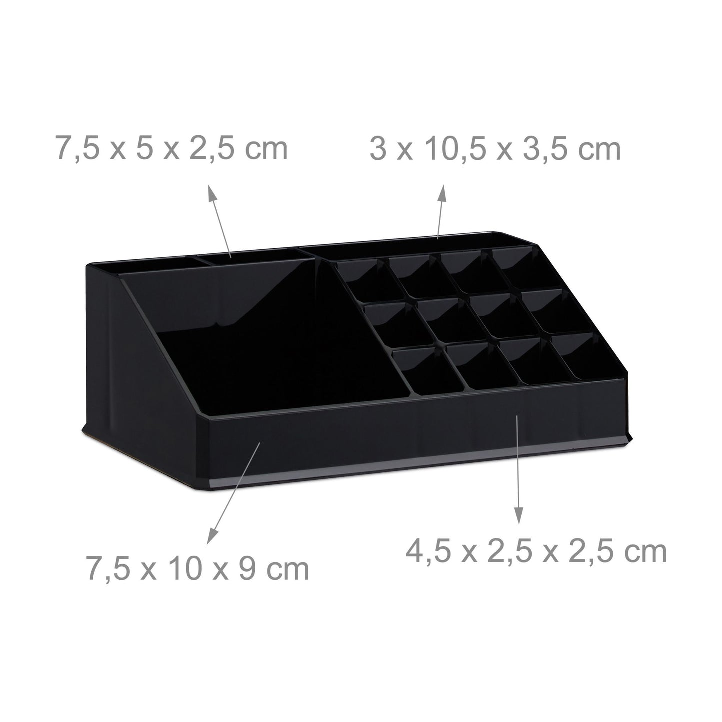 Make-up stand with eight drawers