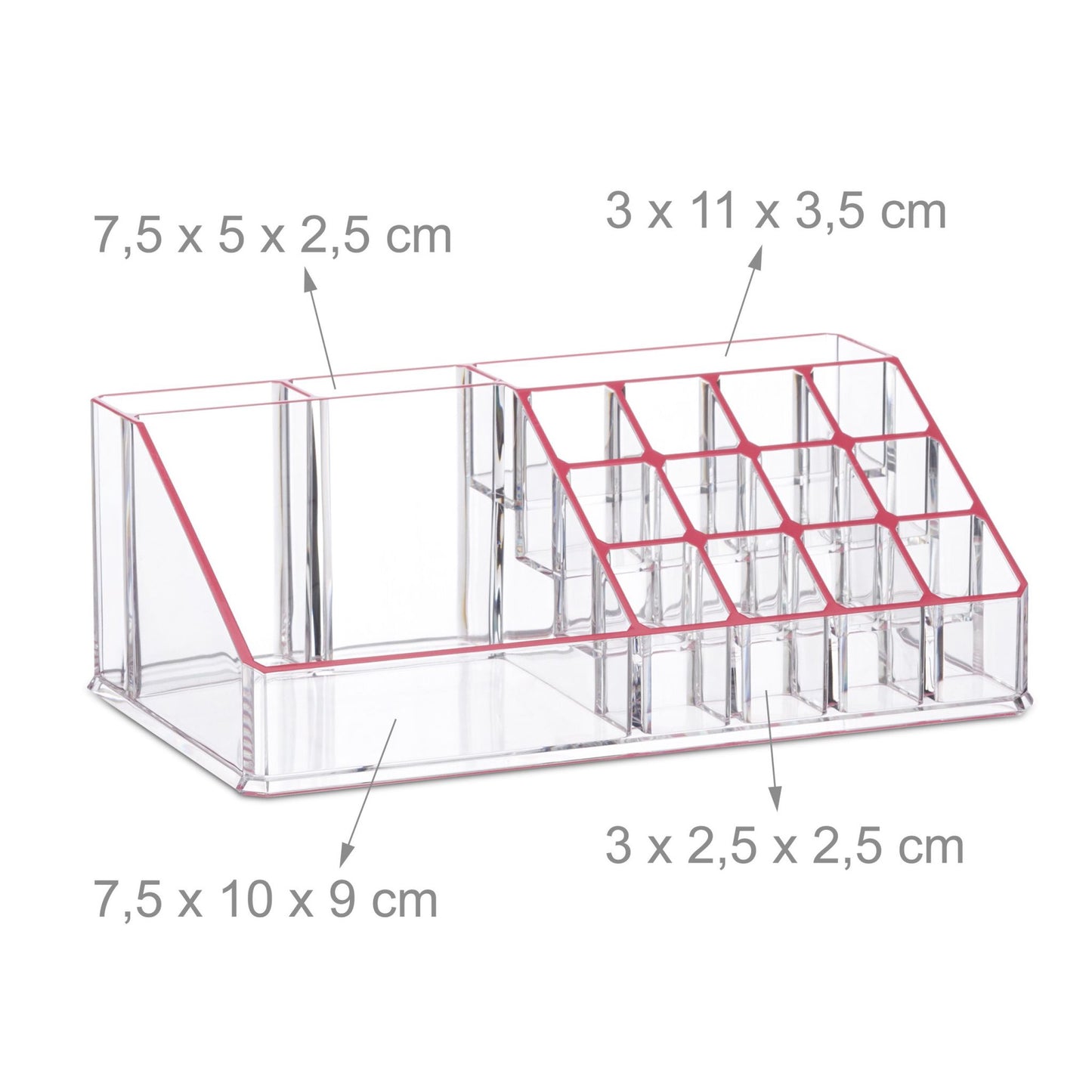 Makeup storage with 4 drawers
