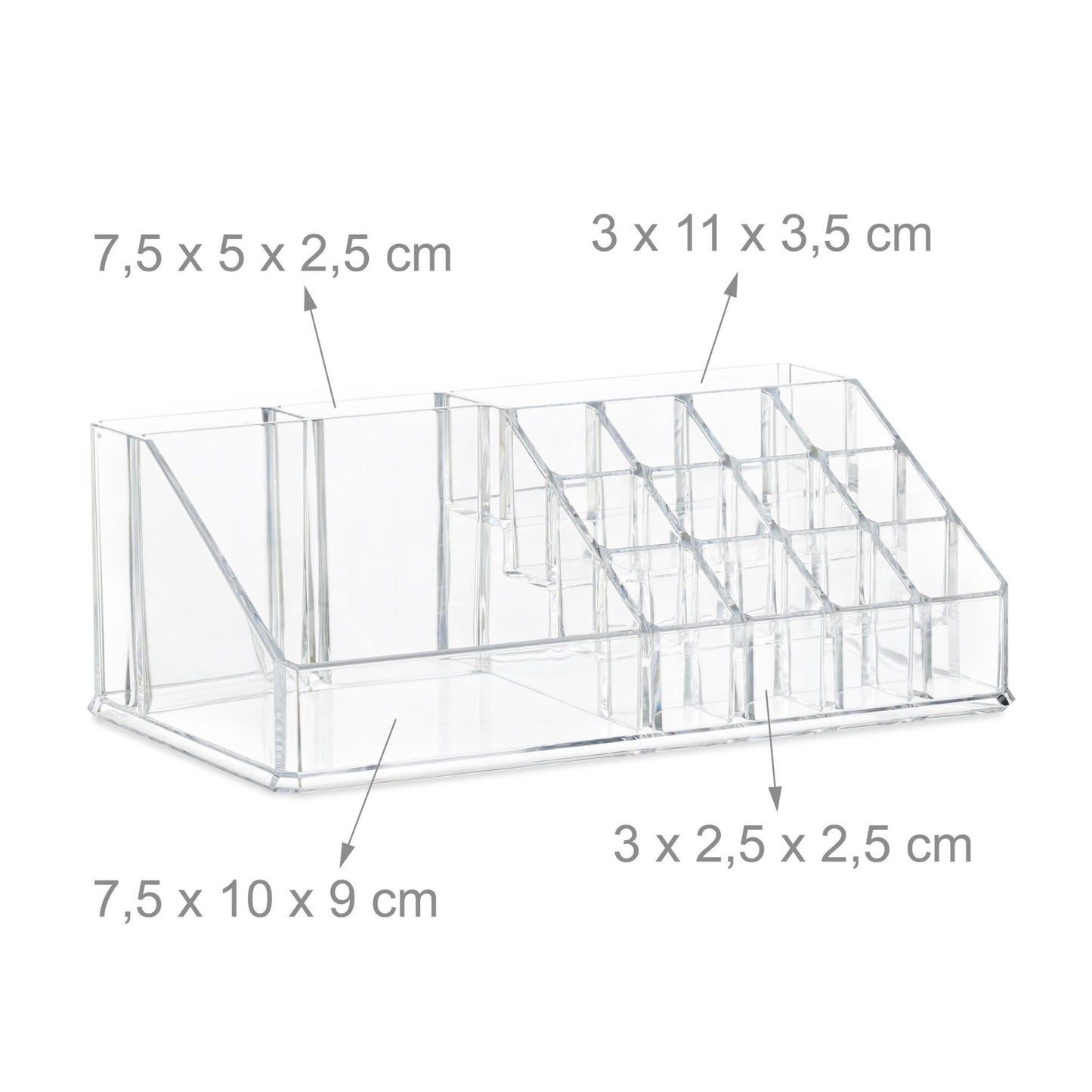 Makeup storage with 4 drawers