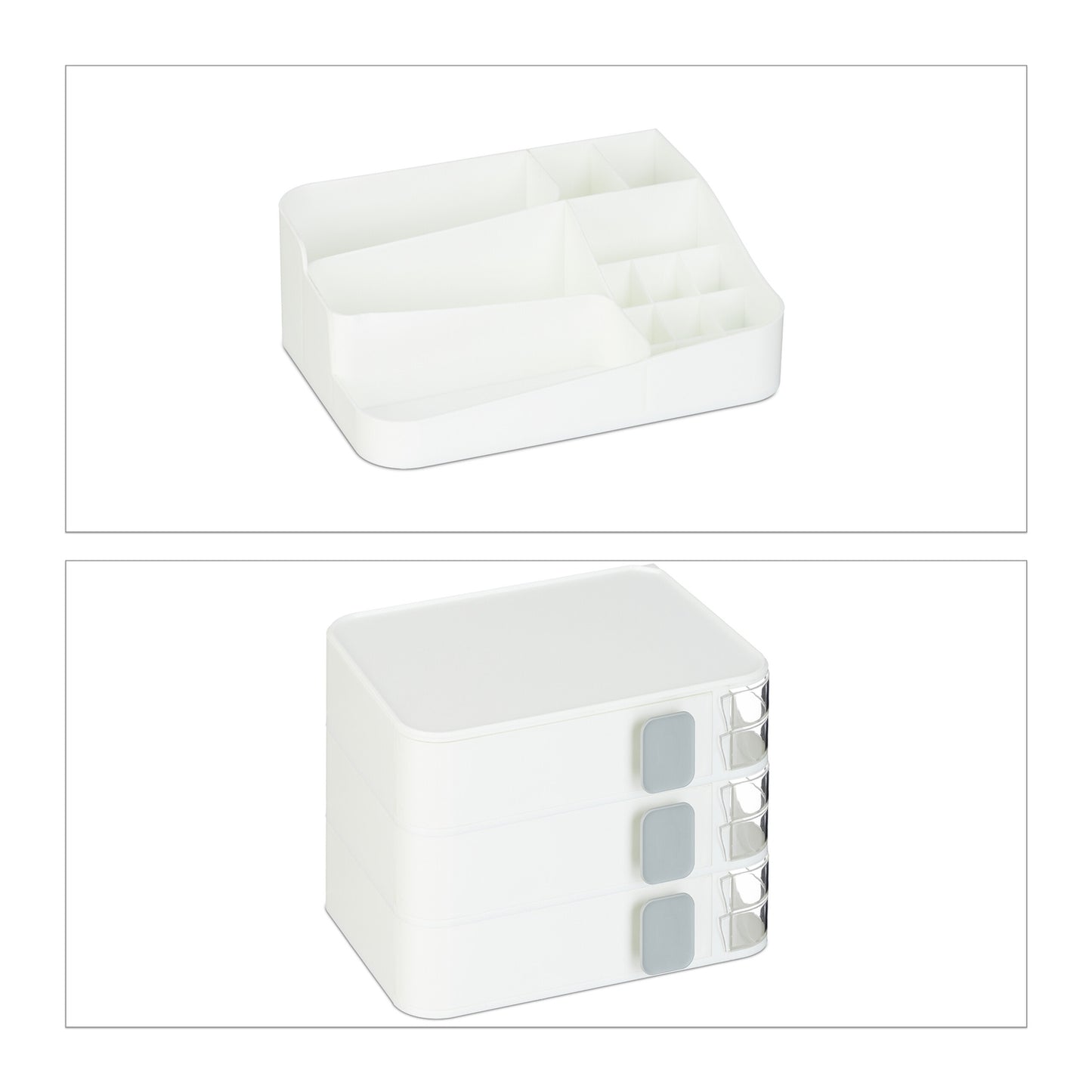 Makeup storage with drawers