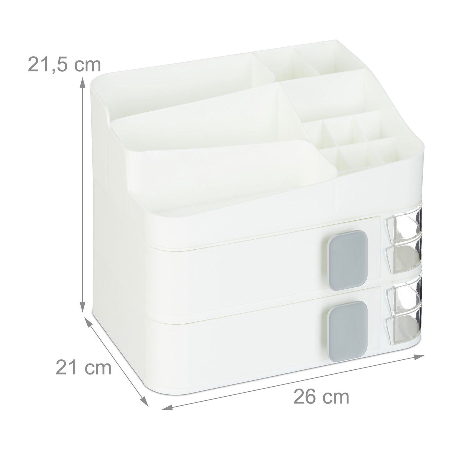 Makeup storage with drawers