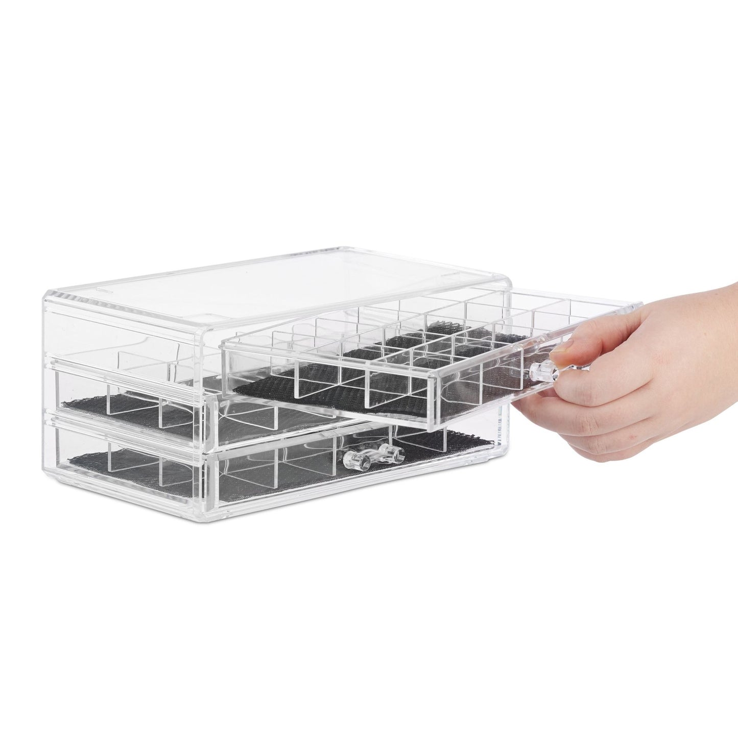 Makeup storage with drawers