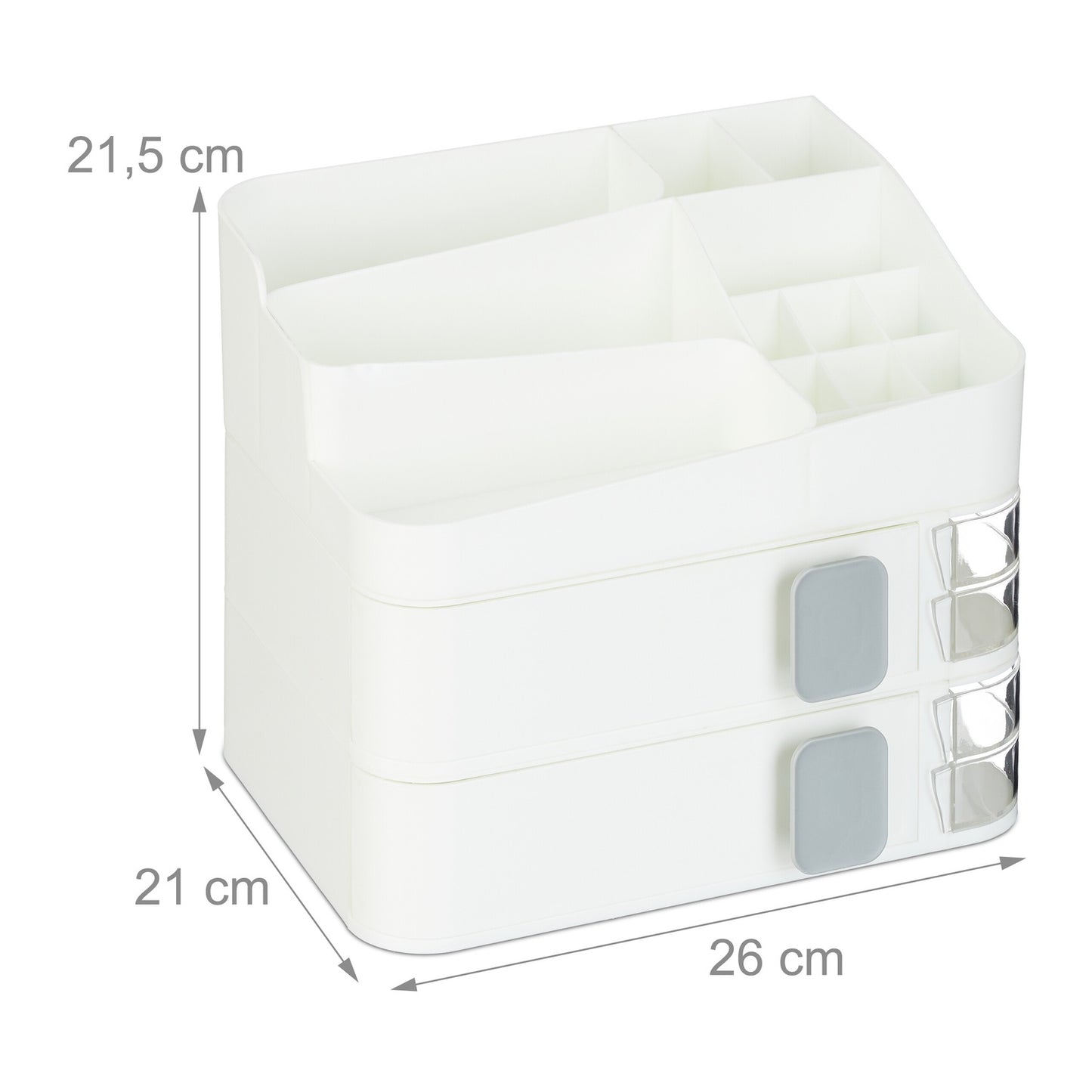 Makeup storage with drawers