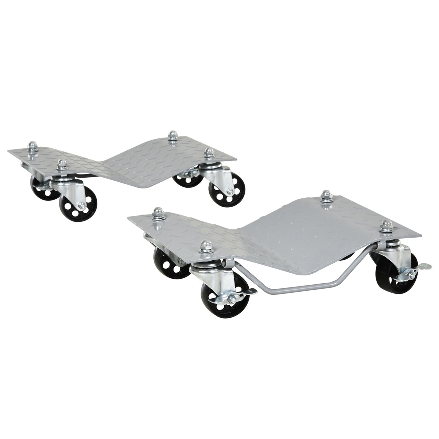 Maneuvering jack kit, tire assist with 4 wheels, grey, 40.5x30 cm