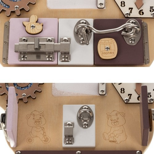 Manipulation board - Kruzzel 22584 teddy bear