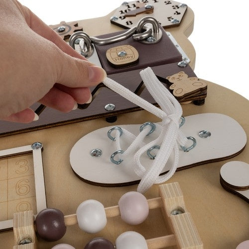 Manipulation board - Kruzzel 22584 teddy bear