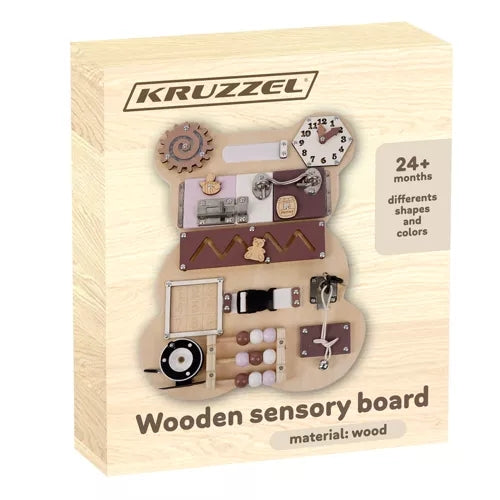 Manipulation board - Kruzzel 22584 teddy bear