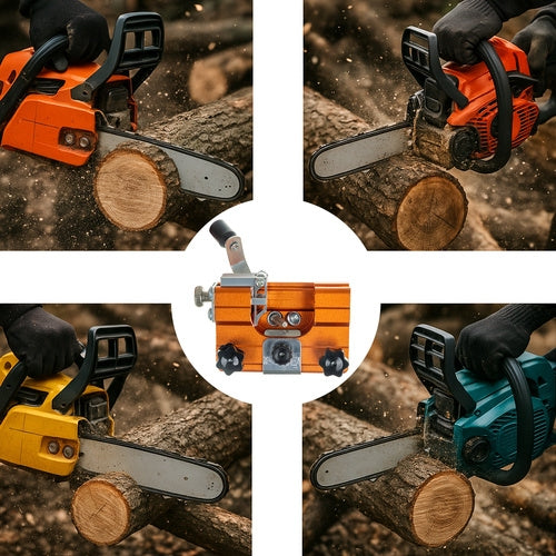 Manual Chain Sharpener, Adjustable Angle, Portable