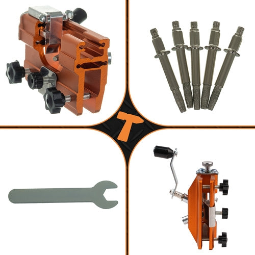 Manual Chain Sharpener, Adjustable Angle, Portable