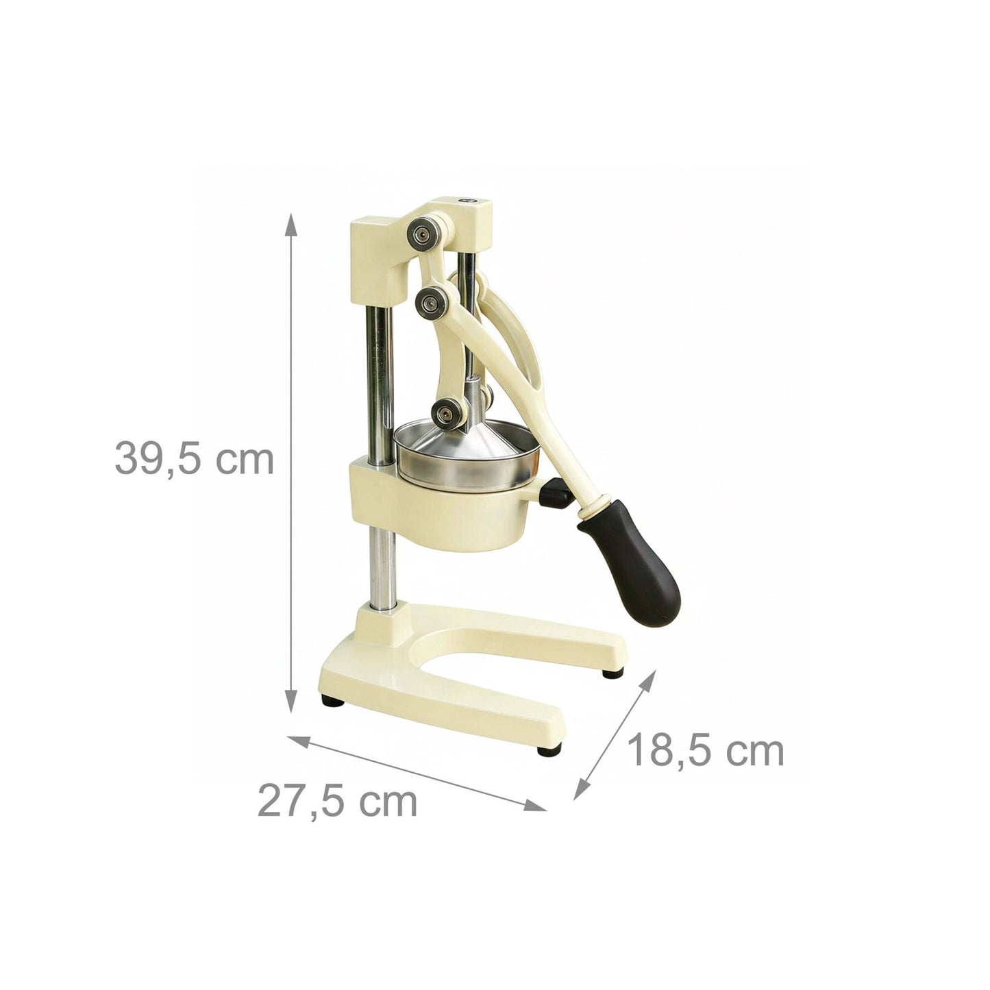 Manual Citrus Press, Cast-Iron, Stainless Steel Sieve