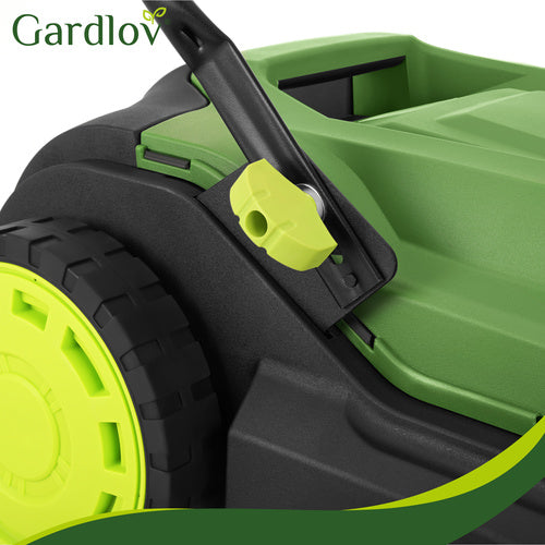 Manual Leaf Sweeper, 68cm Width, 24L Container, 3 Brushes