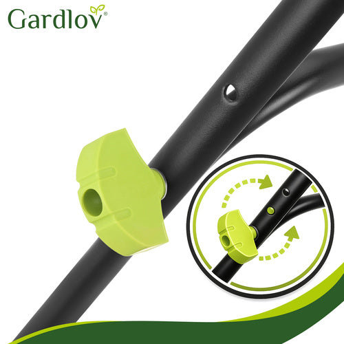 Manual Leaf Sweeper, 68cm Width, 24L Container, 3 Brushes