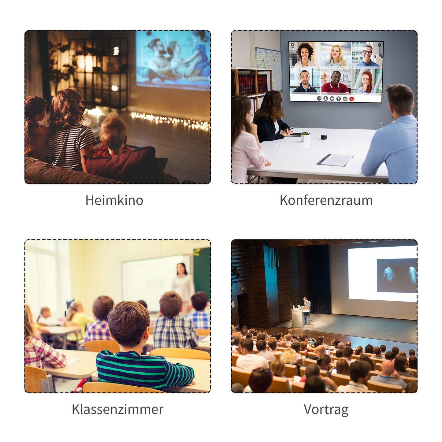 Manual Projector Screen, 100 Inch, 4:3/16:9, Home Theater
