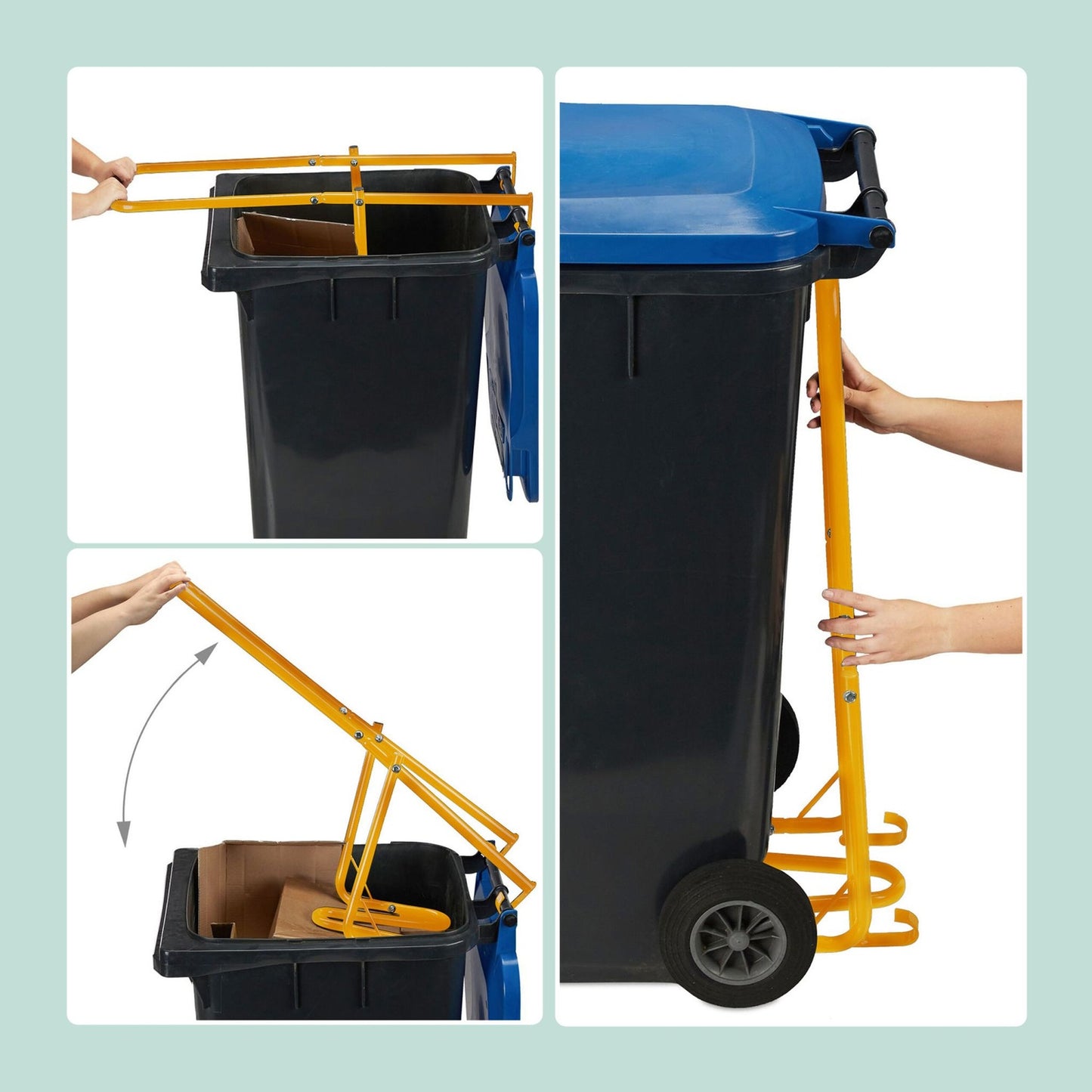 Manual Steel Waste Compactor for Bins – Reduce Waste Volume
