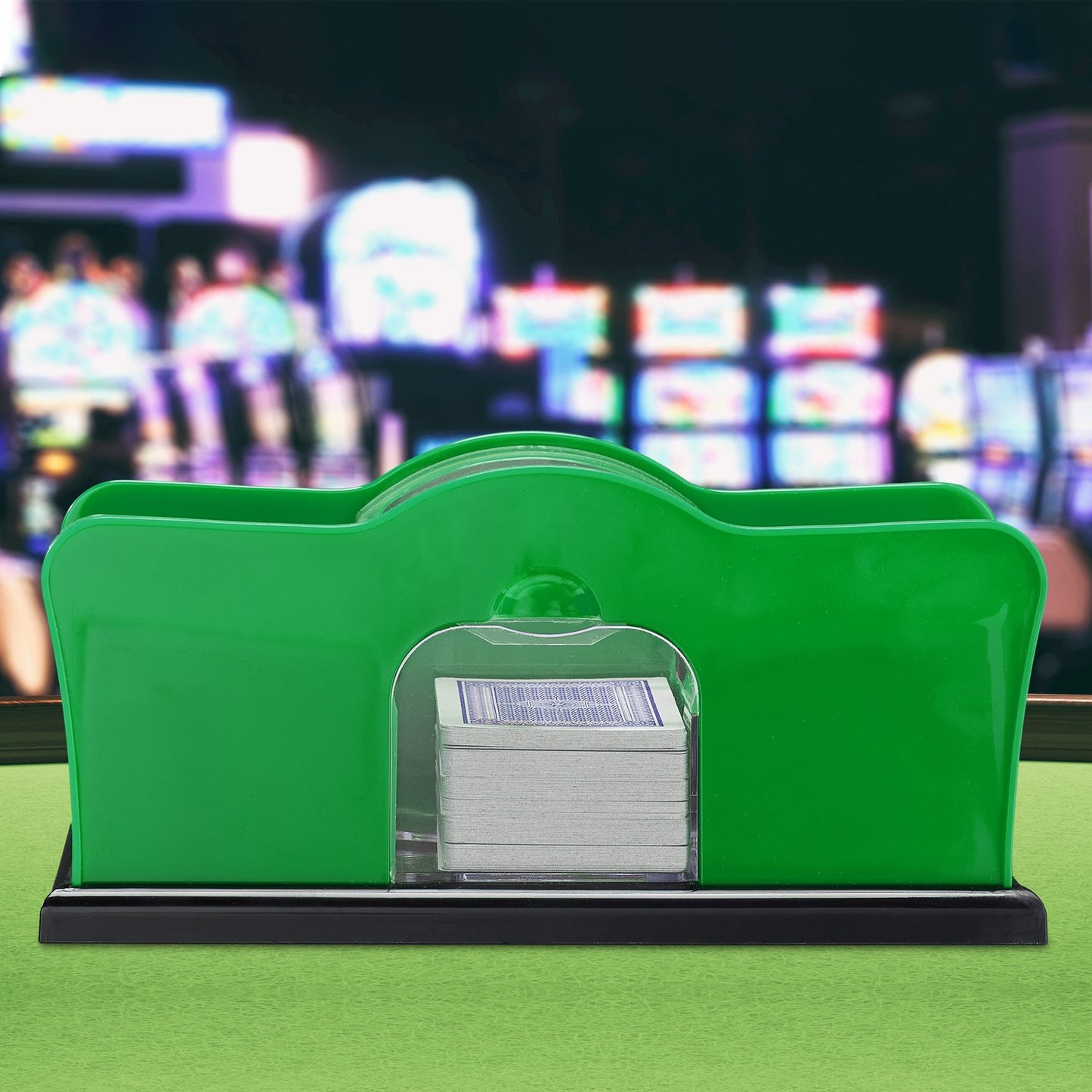 Manual card shuffler