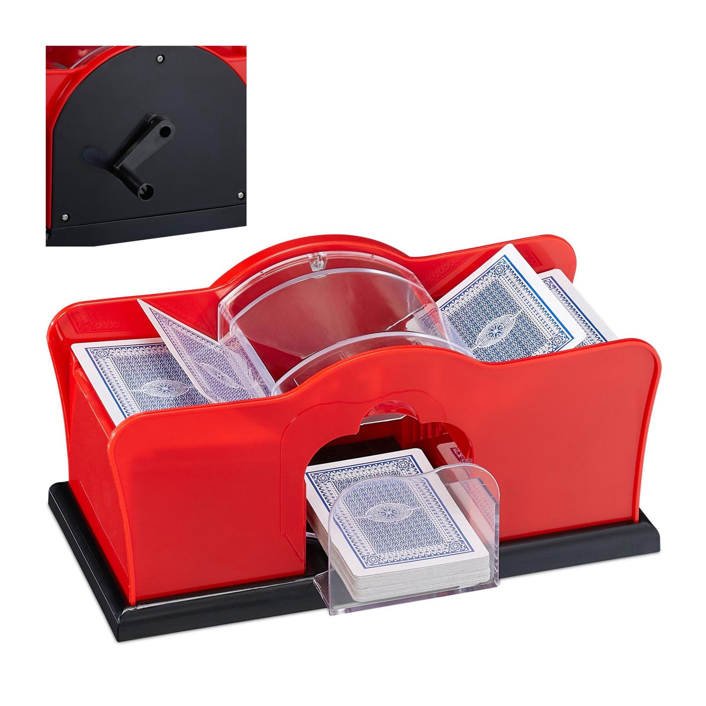 Manual card shuffler