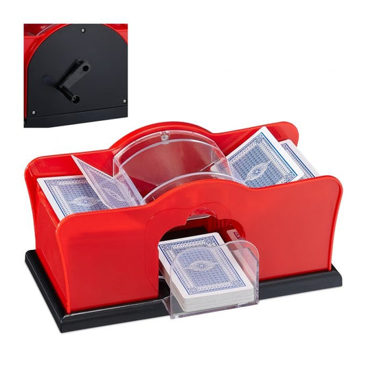 Manual card shuffler