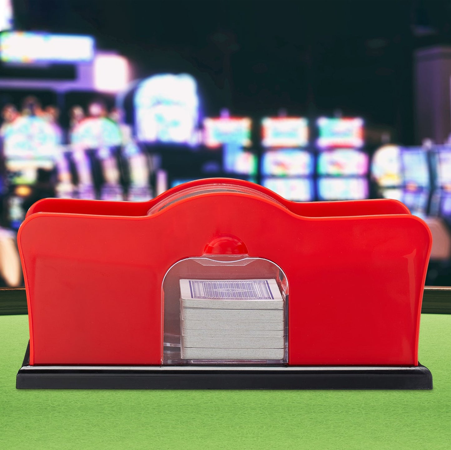 Manual card shuffler