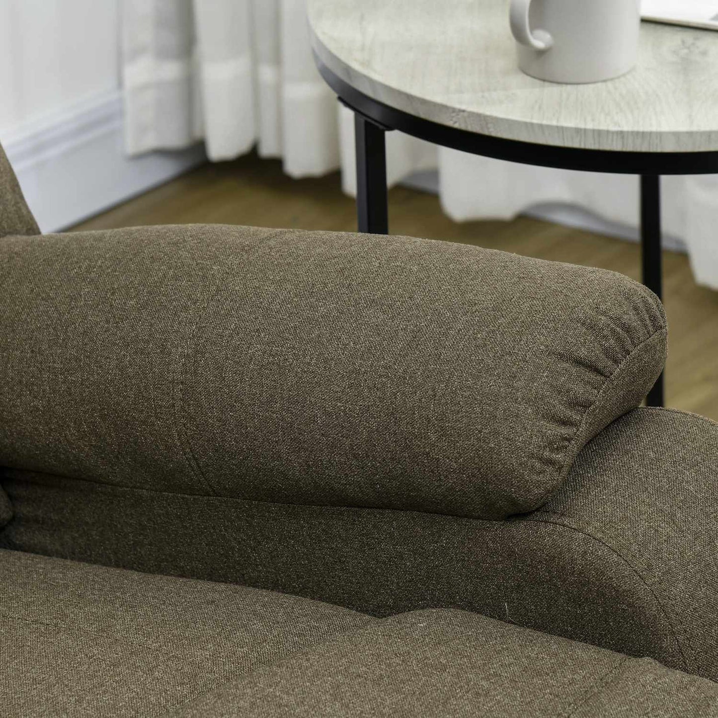 Reclining TV chair with footrest, 150 kg load capacity