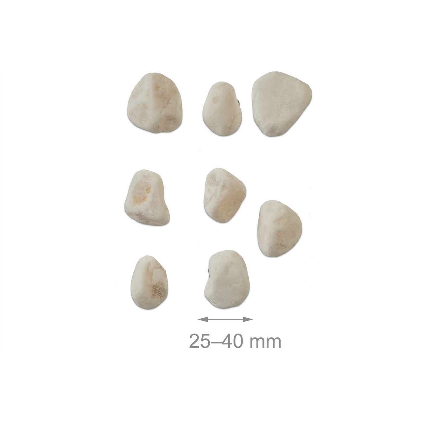 Marble gravel white 25-40 mm