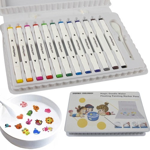 Markers for drawing on water - 12 pcs Maaleo 22504