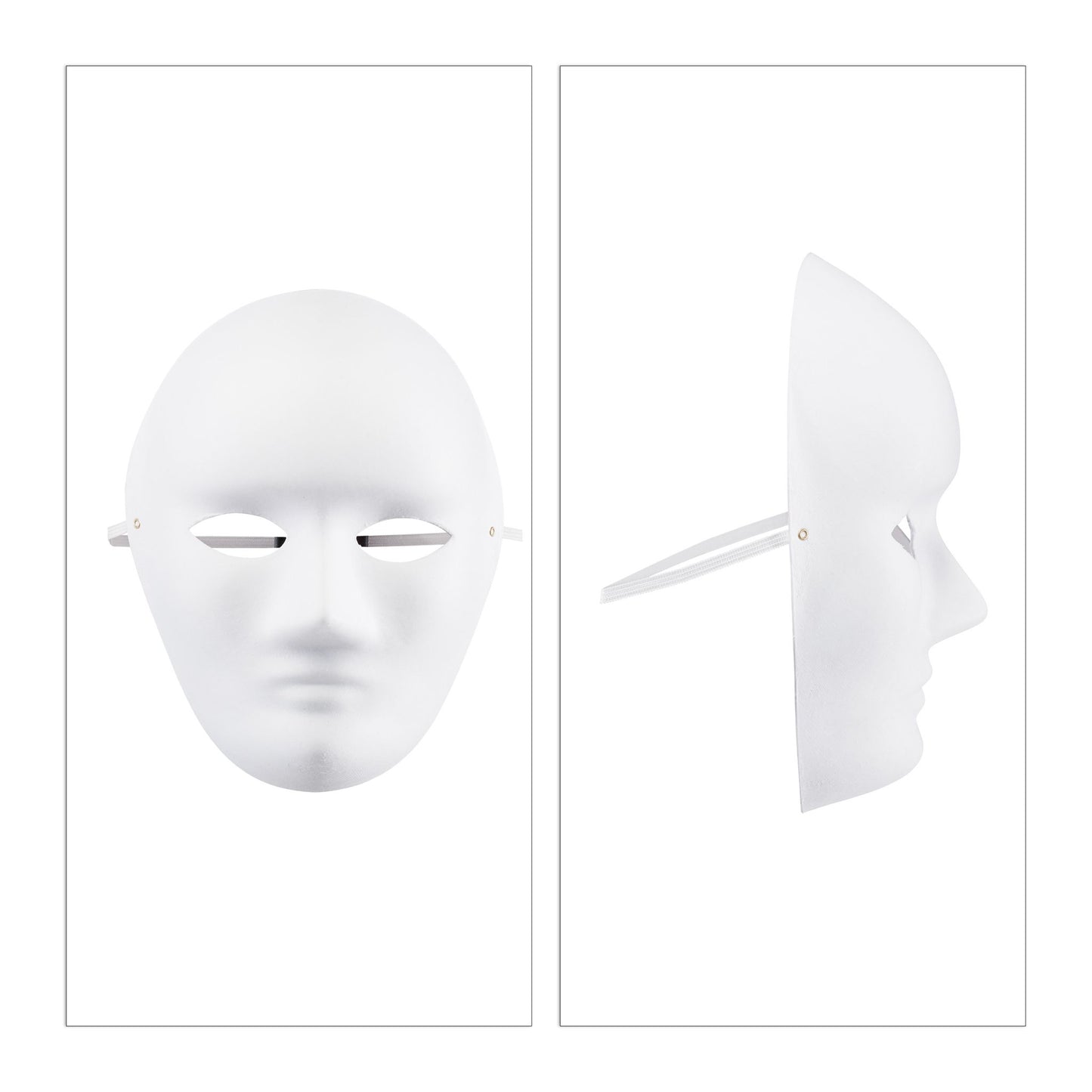 Mask white set of 20