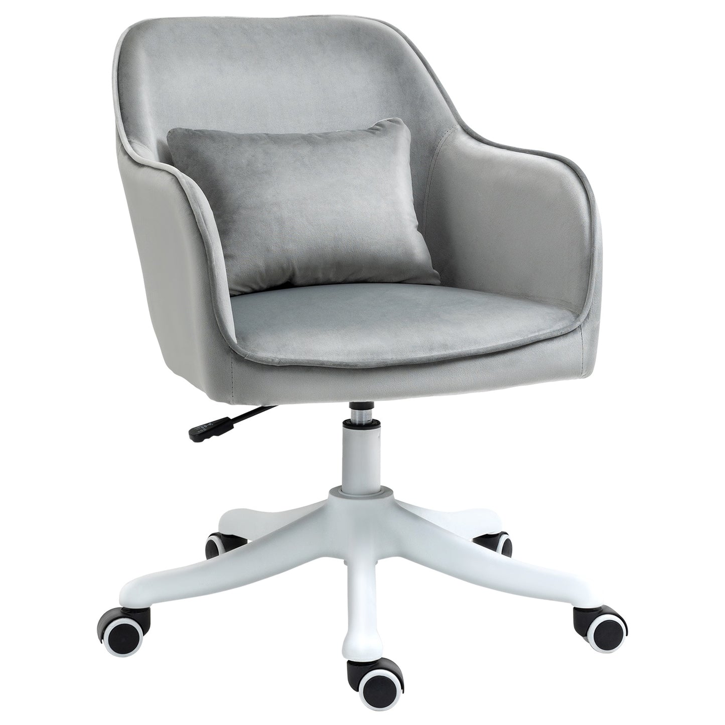 Office massage chair - velvet, vibration, lumbar support