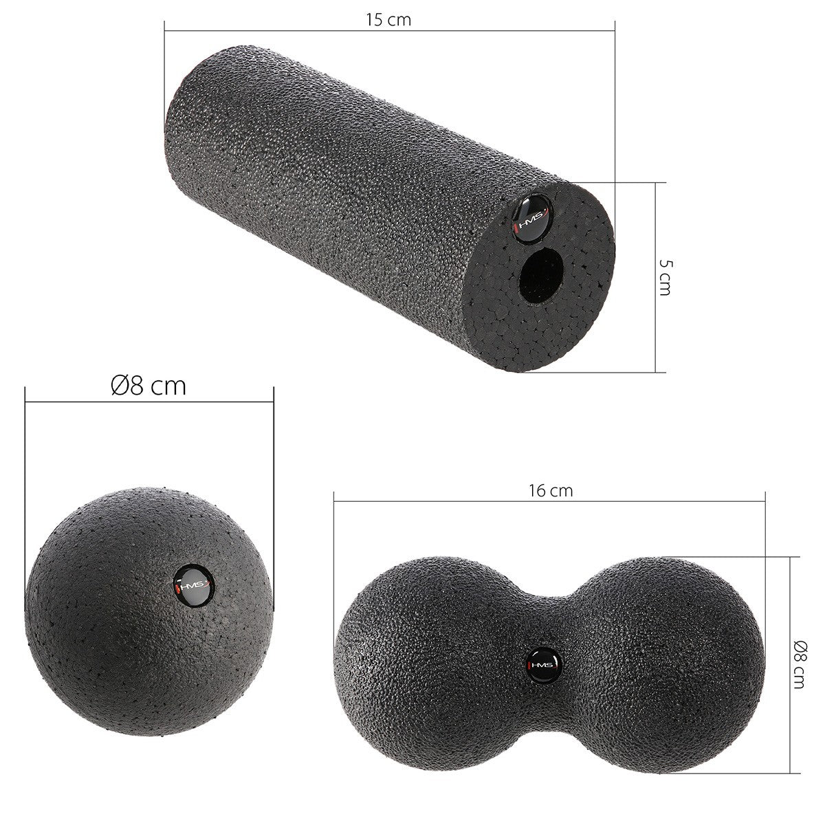 Massage Roller and Balls Set – 3 Pieces