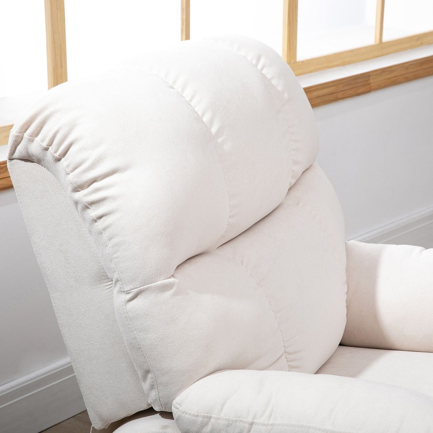 Heated massage chair with USB remote control, adjustable plush