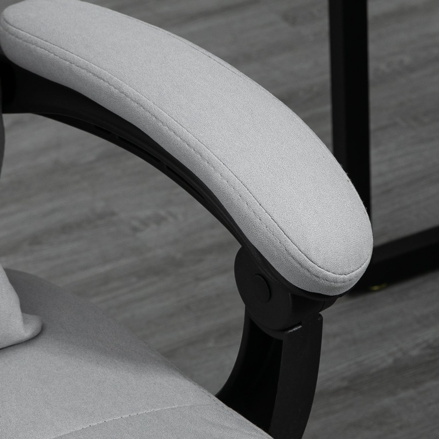 Ergonomic reclining office chair, gray - massage function