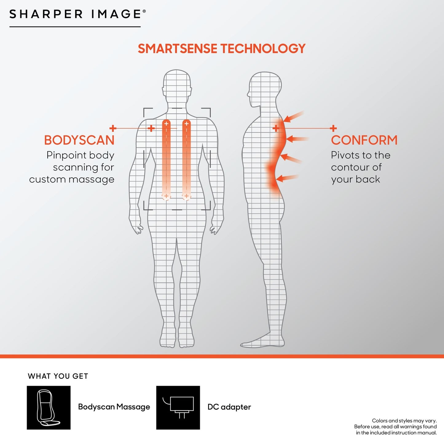 Massager Smartsense Shiatsu Realtouch Chair