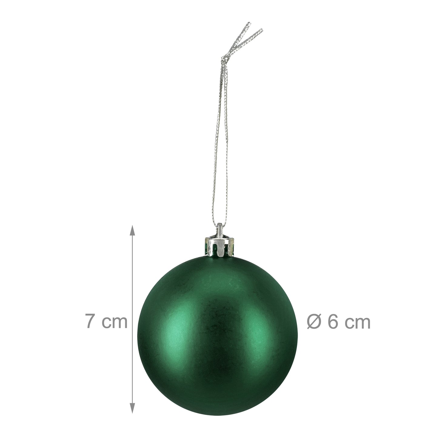 Matte Christmas Baubles Set – 100 Pieces