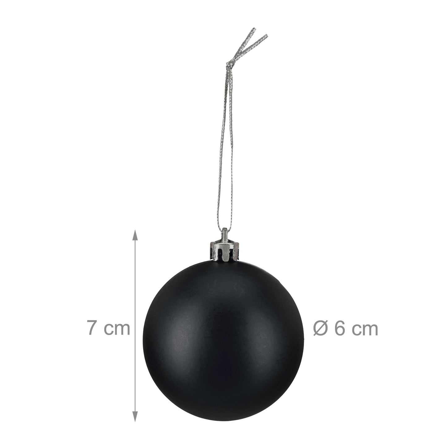 Matte Christmas Baubles Set, 100 Pieces