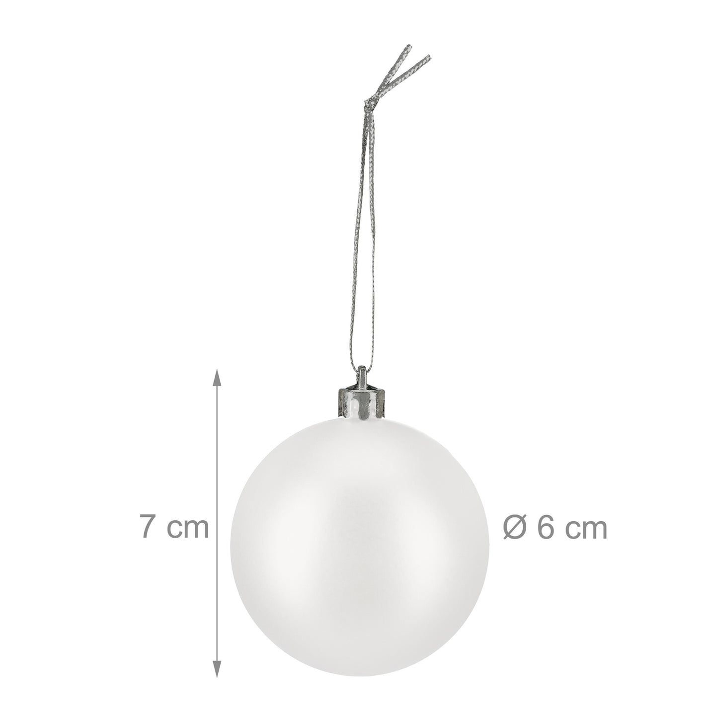 Matte Christmas Baubles Set, 100 Pieces