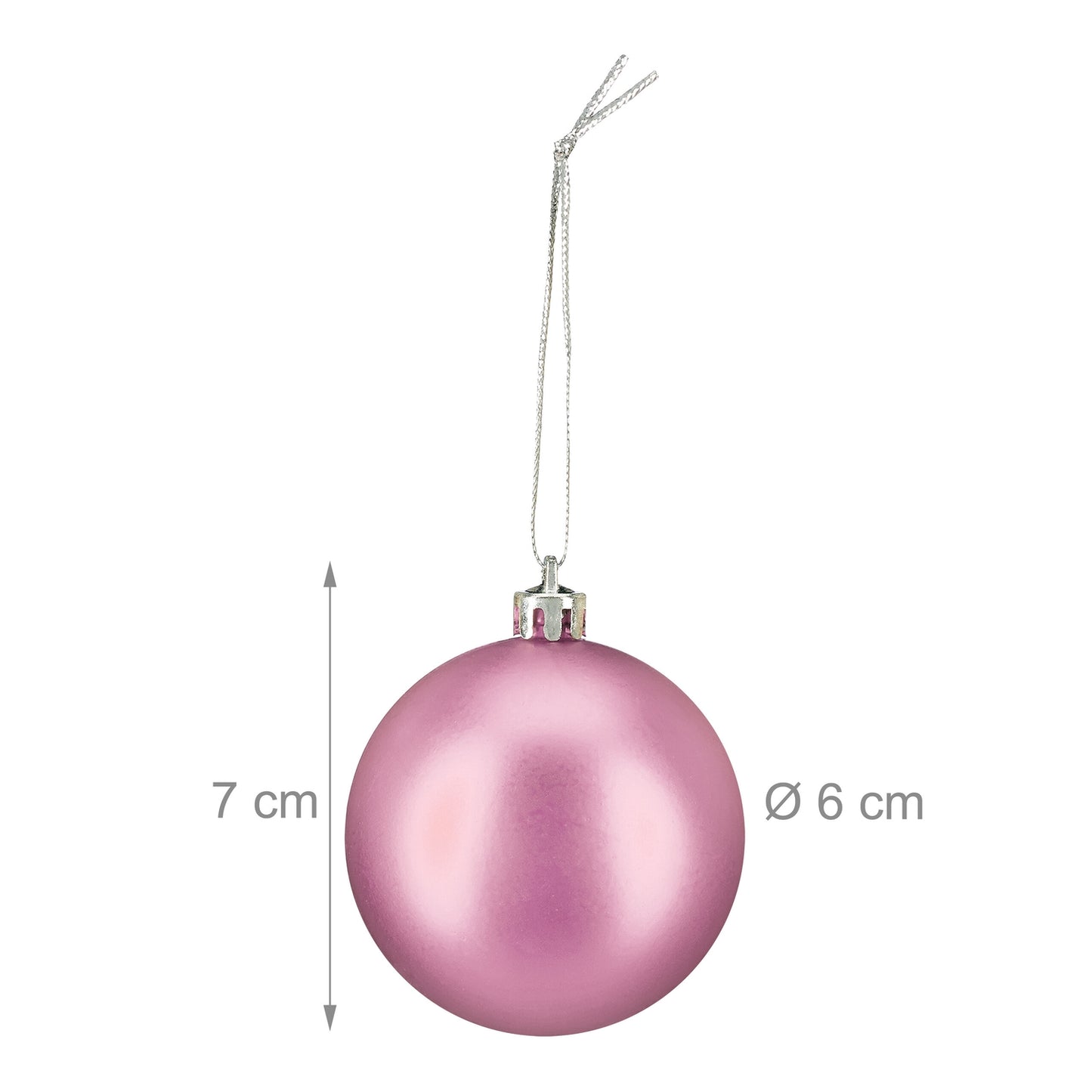 Matte Christmas Tree Baubles Set, 100 Pieces