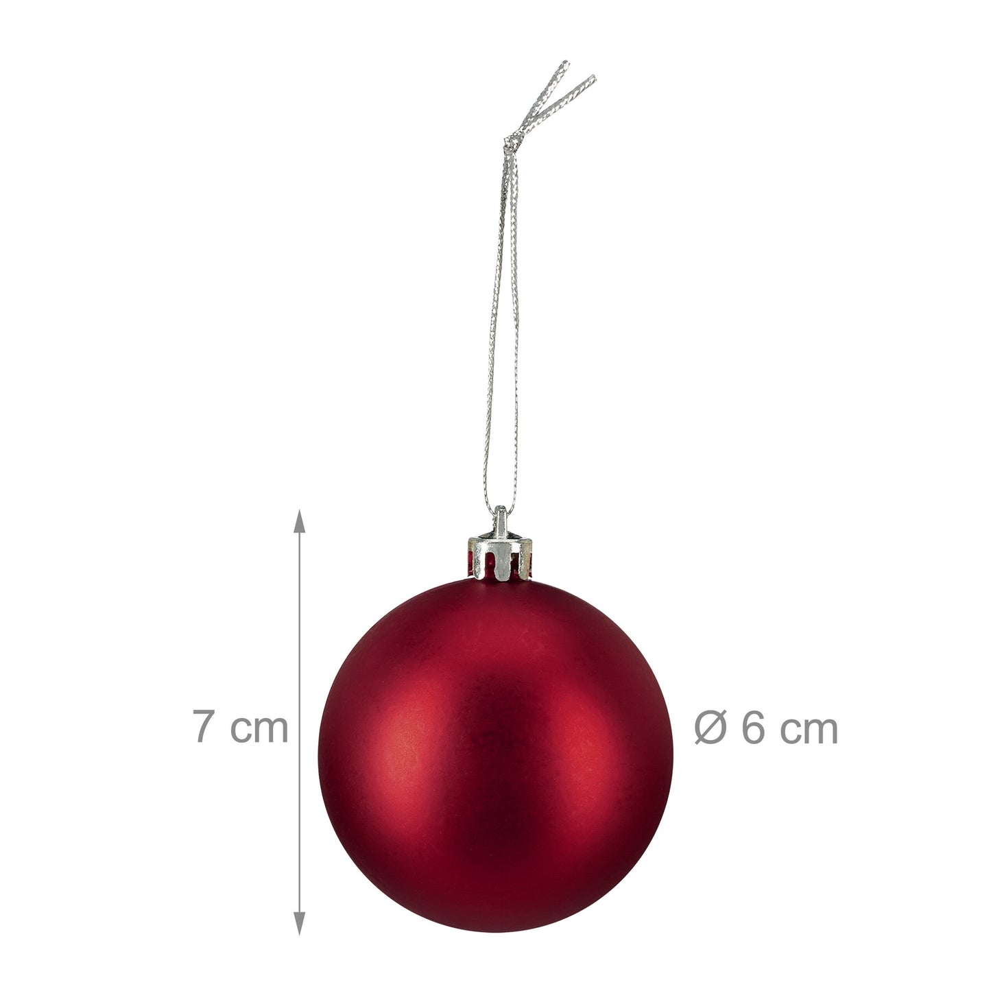 Matte Christmas Tree Baubles Set, 100 Pieces