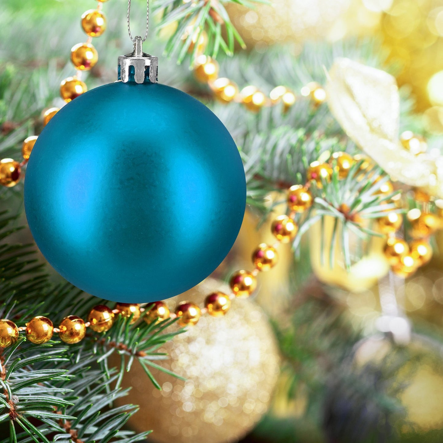 Matte Christmas Tree Baubles Set, 100 Pieces